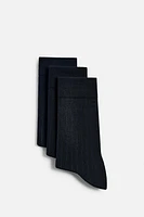 3-PACK OF TEXTURED SOCKS