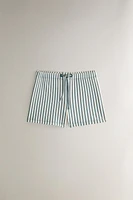 CHILDREN’S STRIPED BEACH SWIMMING TRUNKS