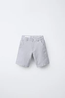 BERMUDA STYLE CHINO CONTENANT DU LIN