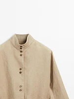 Flowing 100% linen kimono
