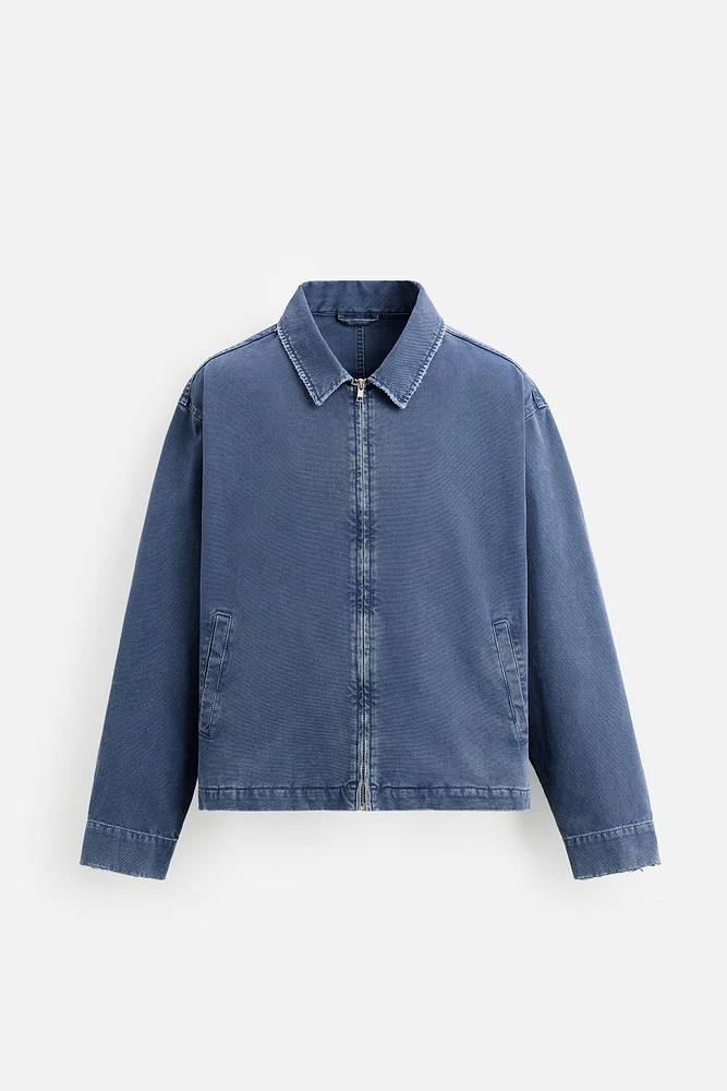 VESTE EN CANVAS DÉLAVÉE
