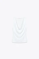 FLOWY DRAPED TOP