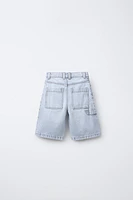 DENIM CARPENTER SHORTS