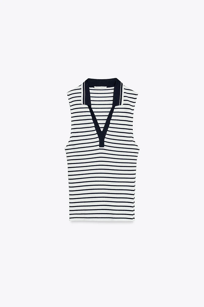 RIBBED POLO