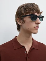 100% cotton textured knit polo shirt