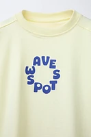 T-SHIRT IMPRIMÉ INSCRIPTION ÉTIQUETTE