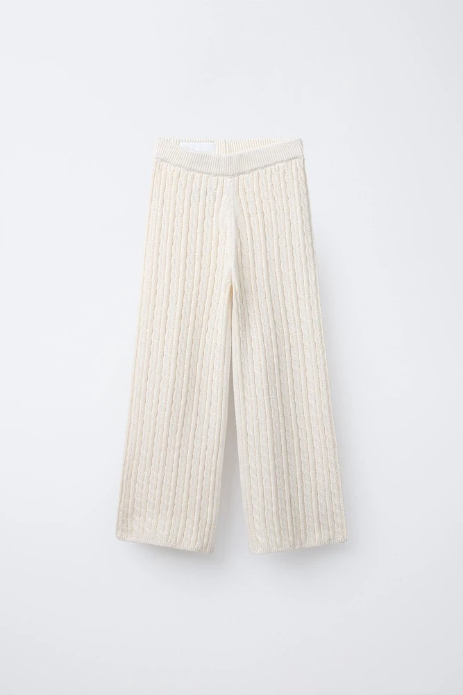 CABLE KNIT CULOTTES