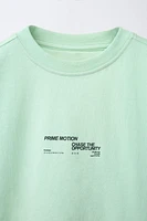 T-SHIRT SPORTY ÉTIQUETTE INSCRIPTION