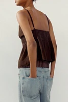 LACE CHIFFON TOP