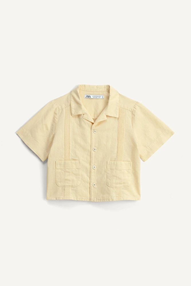 CHEMISE EN COTON ET LIN ÉDITION LIMITÉE