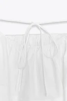POPLIN PEPLUM TOP
