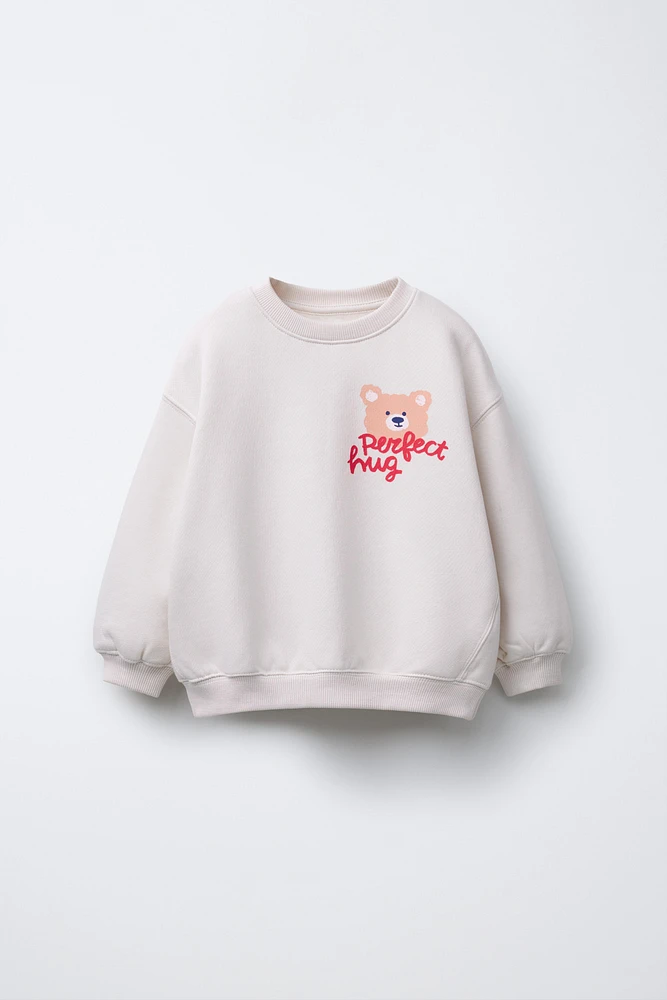 WARM AND COZY PRINT SWEATSHIRT