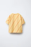 STRIPED PATCH T-SHIRT