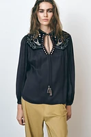 VELVET BLOUSE