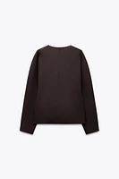 KNIT WRAP TOP