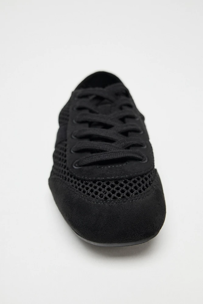 MESH DERBY SHOES