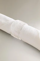 SET OF GLASS NAPKIN RINGS (SET OF 4)