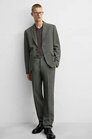 HOUNDSTOOTH SUIT PANTS