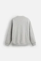 TEXT PATCH SWEATSHIRT