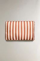 STRIPED OUTDOOR BENCH BACK CUSHION