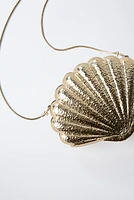 SAC BANDOULIÈRE COQUILLAGE MÉTALLISÉ