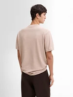 Lightweight linen blend T-shirt