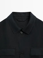 100% linen jacket with pockets