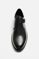 SINGLE MONK STRAP LEATHER SHOES