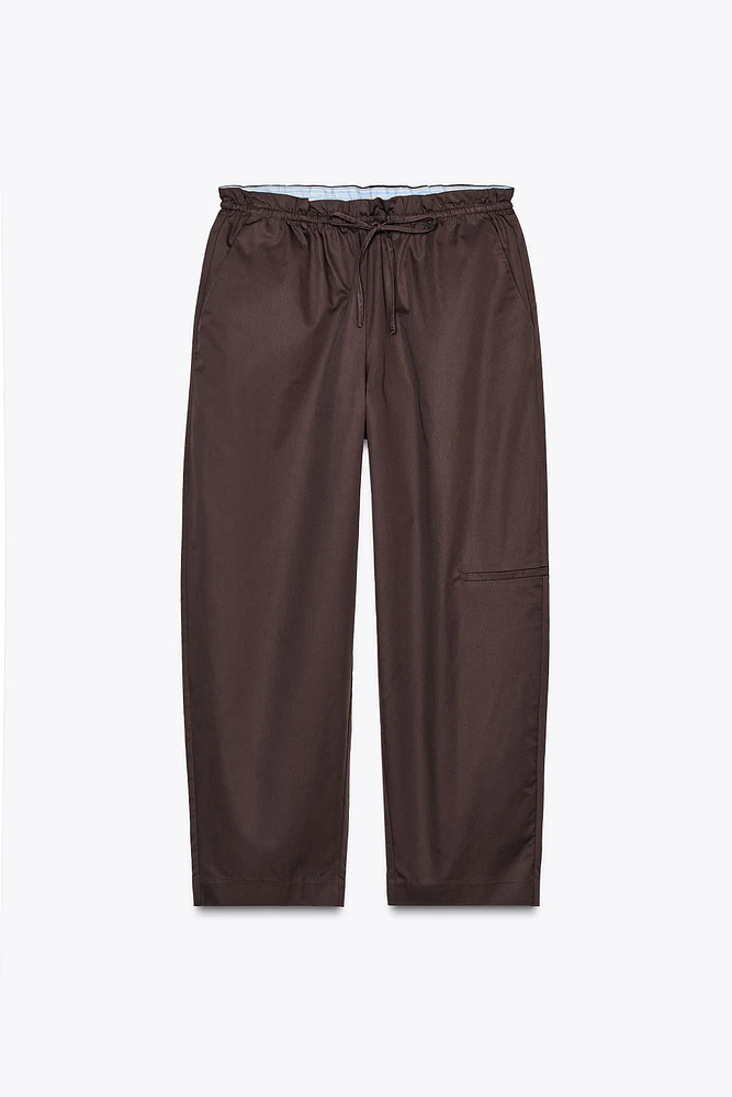 COMBINATION WAIST BARREL PANTS