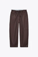 COMBINATION WAIST BARREL PANTS