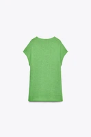 WIDE SLEEVE KNIT TOP