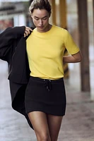 PIQUÉ MINI SKIRT