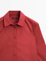Chemisier manches longues 100 % coton