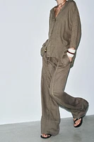 PANTALON LARGE 100 % LIN COLLECTION ZW