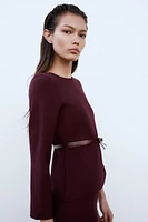 BELTED KNIT TOP
