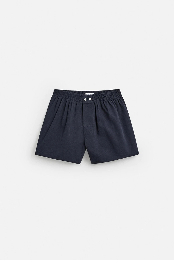 COMBINATION POPLIN BOXERS 2-PACK