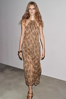 ZW COLLECTION PRINTED HALTER DRESS