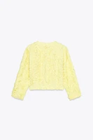 RUFFLED TEXTURED JACKET