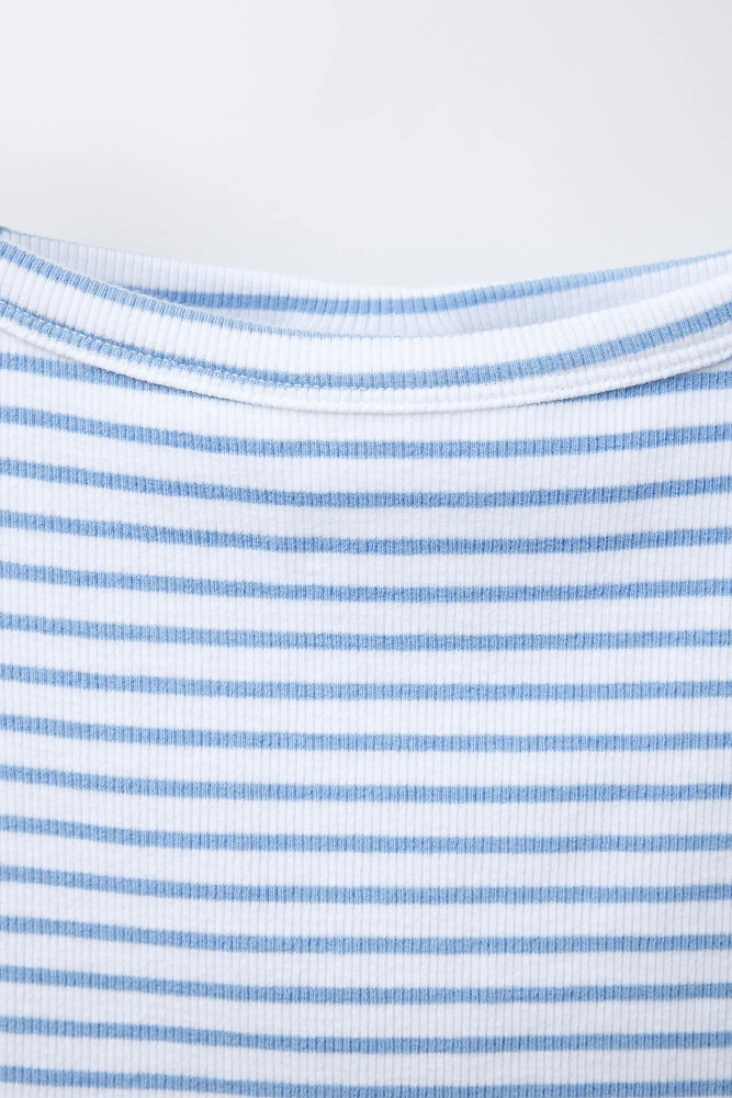 STRIPED RIB TOP