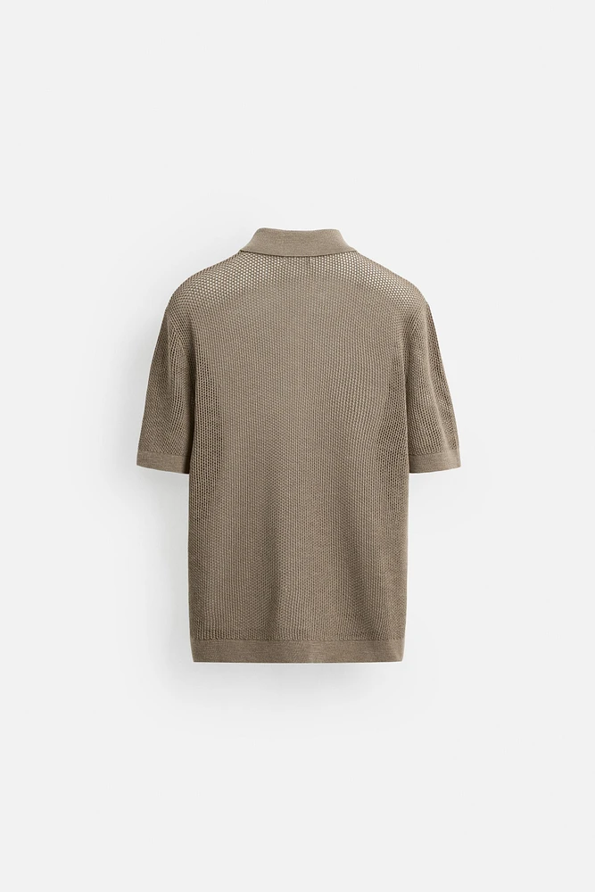POLO EN MAILLE STRUCTURÉE
