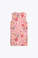 FLORAL PRINT KNIT DRESS