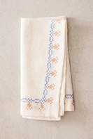 LOT SERVIETTES DE TABLE LIN POINT DE CROIX (LOT DE 2)