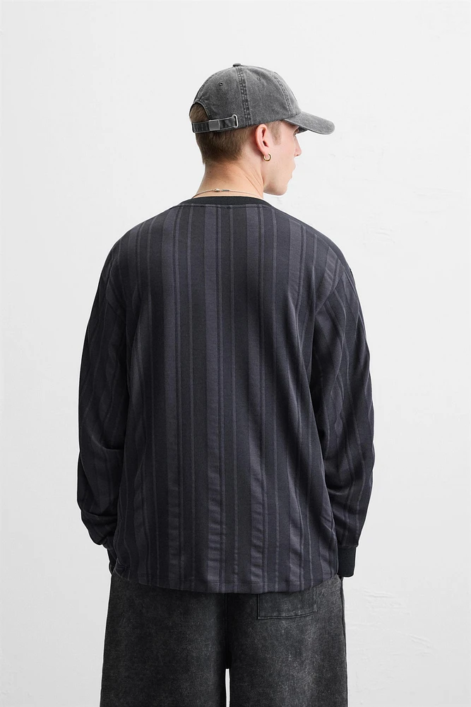 RETRO SOCCER TEXTURED SWEATSHIRT