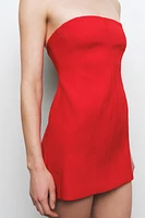 SHORT STRAPLESS DRESS