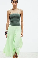 PLEATED MIDI SKIRT