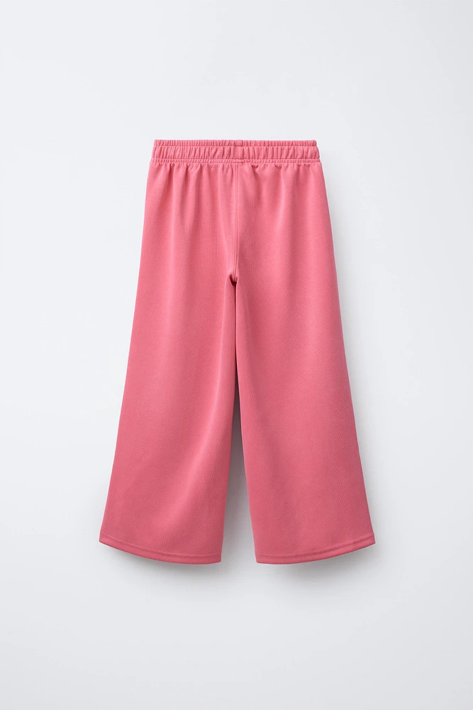 PANTALON À JAMBES LARGES SPORT