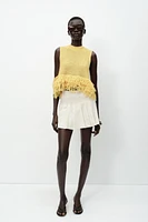 PLEATED MINI SKORT