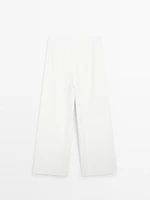 High-waist palazzo trousers - STUDIO