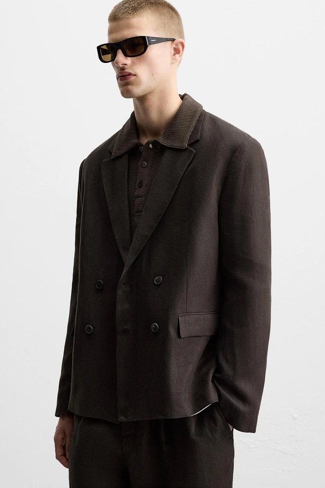 SUIT JACKET 100% LINEN