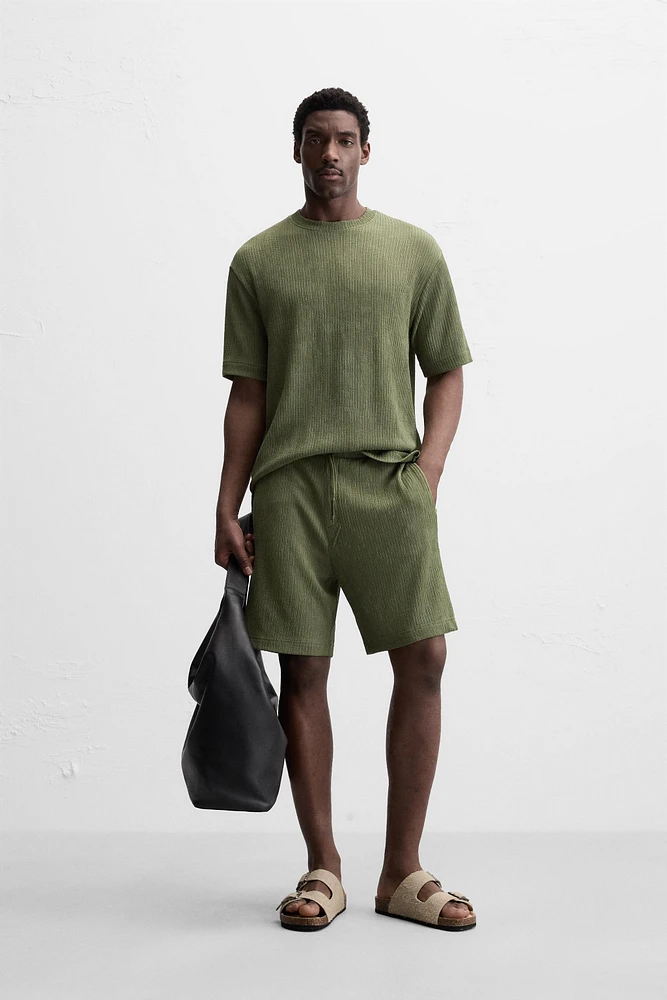 RELAXED FIT JACQUARD SHORTS